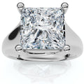 Bliss Diamond Certified 3Ct Celestia Princess Cut Diamond Engagement Ring Gold Lab Grown