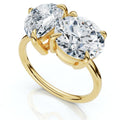 Bliss Diamond Certified Toi Et Moi 5Ct Diamond Ring Gold Lab Grown