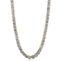 Bliss Diamond Huge 23 Ct Diamond Tennis Necklace Yellow Gold 18