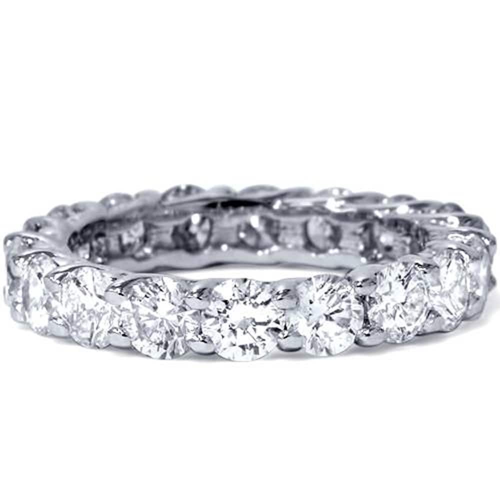 Bliss Platinum 3 Ct Tdw Diamond Eternity Ring Womens Wedding Anniversary Stackable Engagement Band