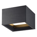 Bloc 1 Light Black Led Flush Mount