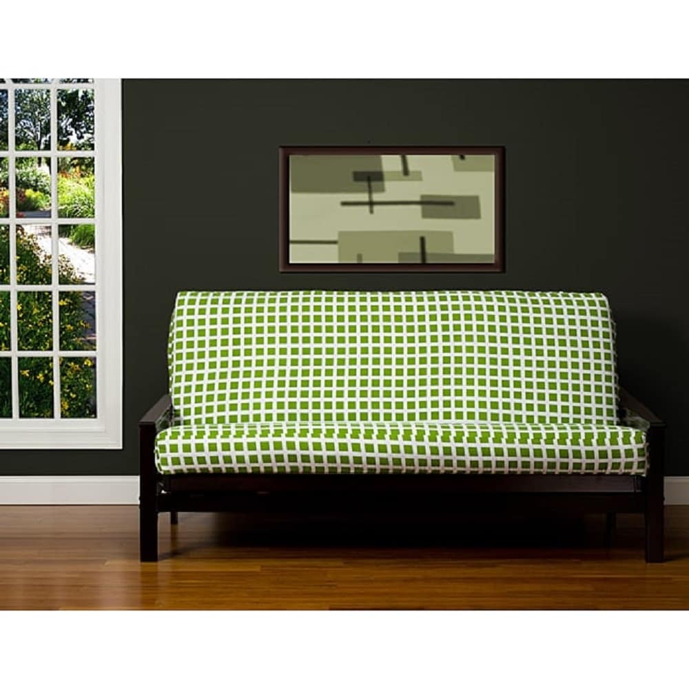 Block Island Green 6 Inch Queen Size Futon Cover