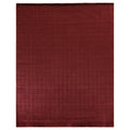 Blocks Handloomed Viscose Red Area Rug 9 X 11
