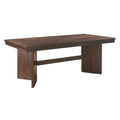 Bloi Dining Table 76 94 Inch Extendable Top Walnut Brown Trestle Base
