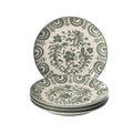 Bloomhouse 2 Time Oprahs Favorite Things Valencia Flor 4 Piece Salad Plate Set 8.75 Stoneware Floral Decal Design