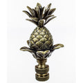 Blooming Pineapple Lamp Finial Antique Brass Metal 3 H