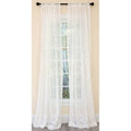 Manor Luxe Blossom Embroidered Sheer Single Curtain Panel