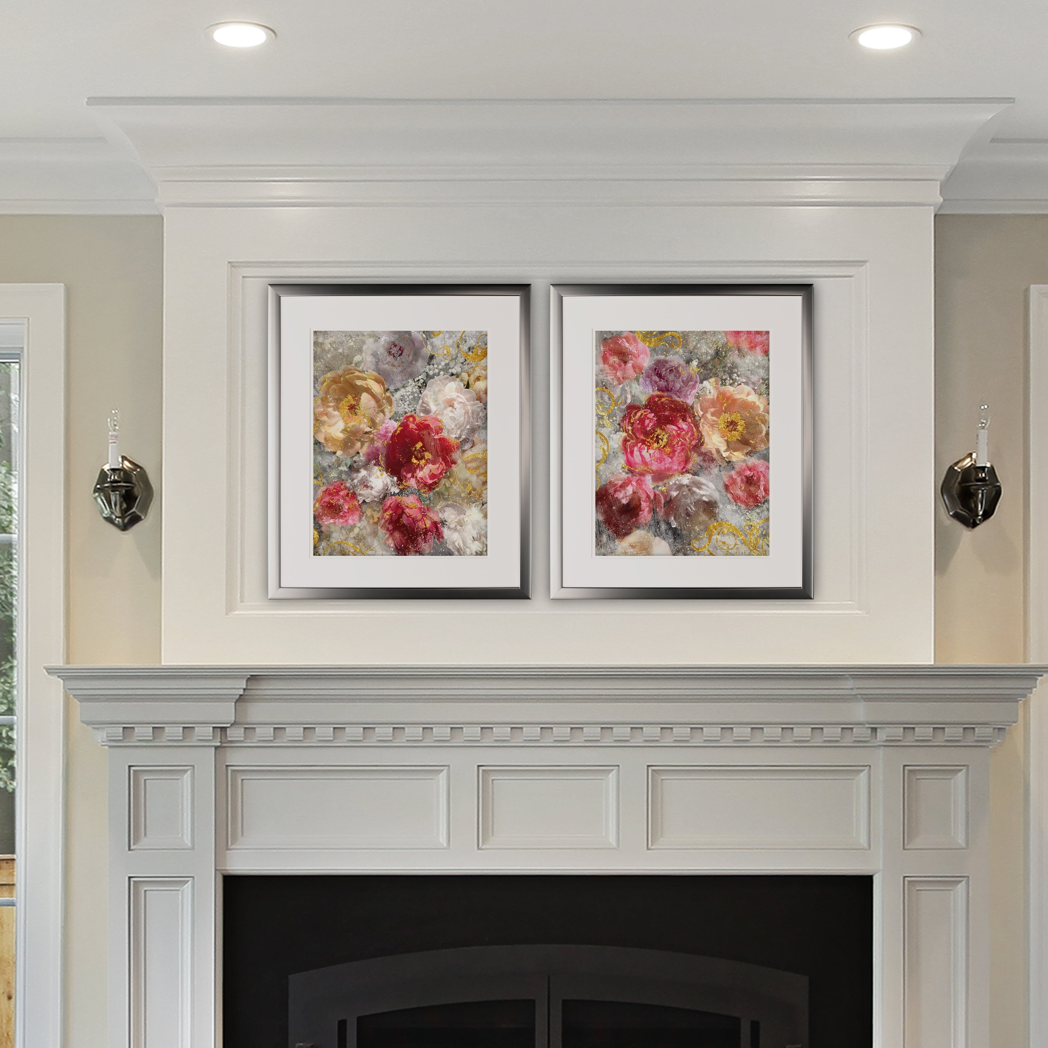 Blossoms Of May 2 Piece Set Silver Frame