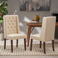 Christopher Knight Home Blount Beige Fabric Upholstered Dining Chair Set Of 2