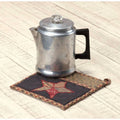 Vhc Arlington Navy Blue Classic Country Americana Tabletop Kitchen Patchwork Star Pot Holder With Pocket