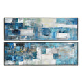 Blue Apparent Wall Art Set Of 2