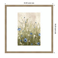 Blue Blossoms In Gentle Meadow By Alex Black Wood Framed Wall Art Print