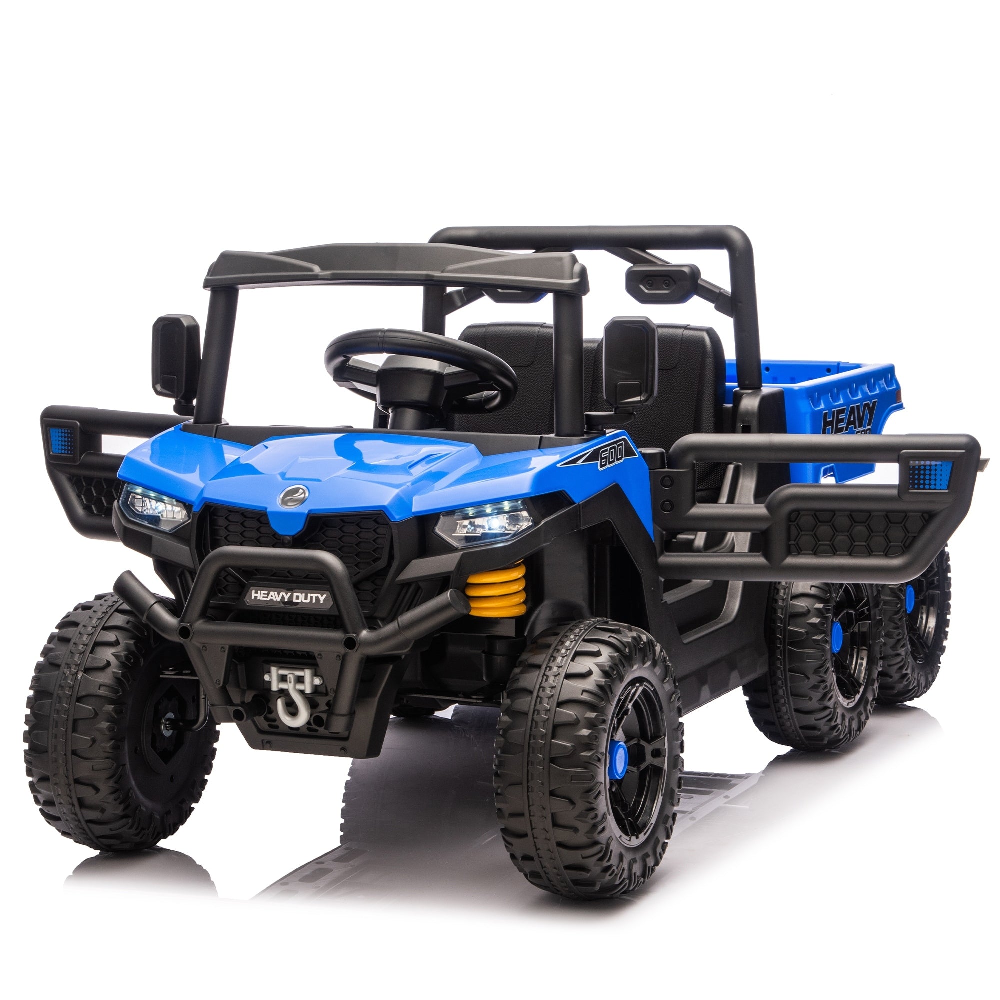 Blue Childrens Electric Dump Truck With Parent Remote Ride On Car 24V Kids Ride On Dump Truck With Remote
