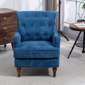 Blue Club Chair Side Chair Upholstered Chair With Armrests Padded Chair Reception Chair Dining Chair
