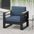 Blue Club Chairs Reception Chair Side Chair With Cushions Upholstered Arm Chair Reading Chair Accent Chair