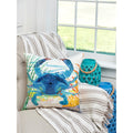 Blue Crab Indoor Outdoor 18 Inch Throw Pillow