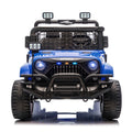 Blue Engineering Car Remote Control Kids Ride On Car With Bluetooth Electric Car Off Road Toy Car With Led Lights