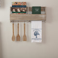 Vhc Brands Blue Windmill Stenciled Muslin Farmhouse Tabletop Kitchen Towel