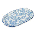 Blue Floral Porcelain Platter Set Of 4