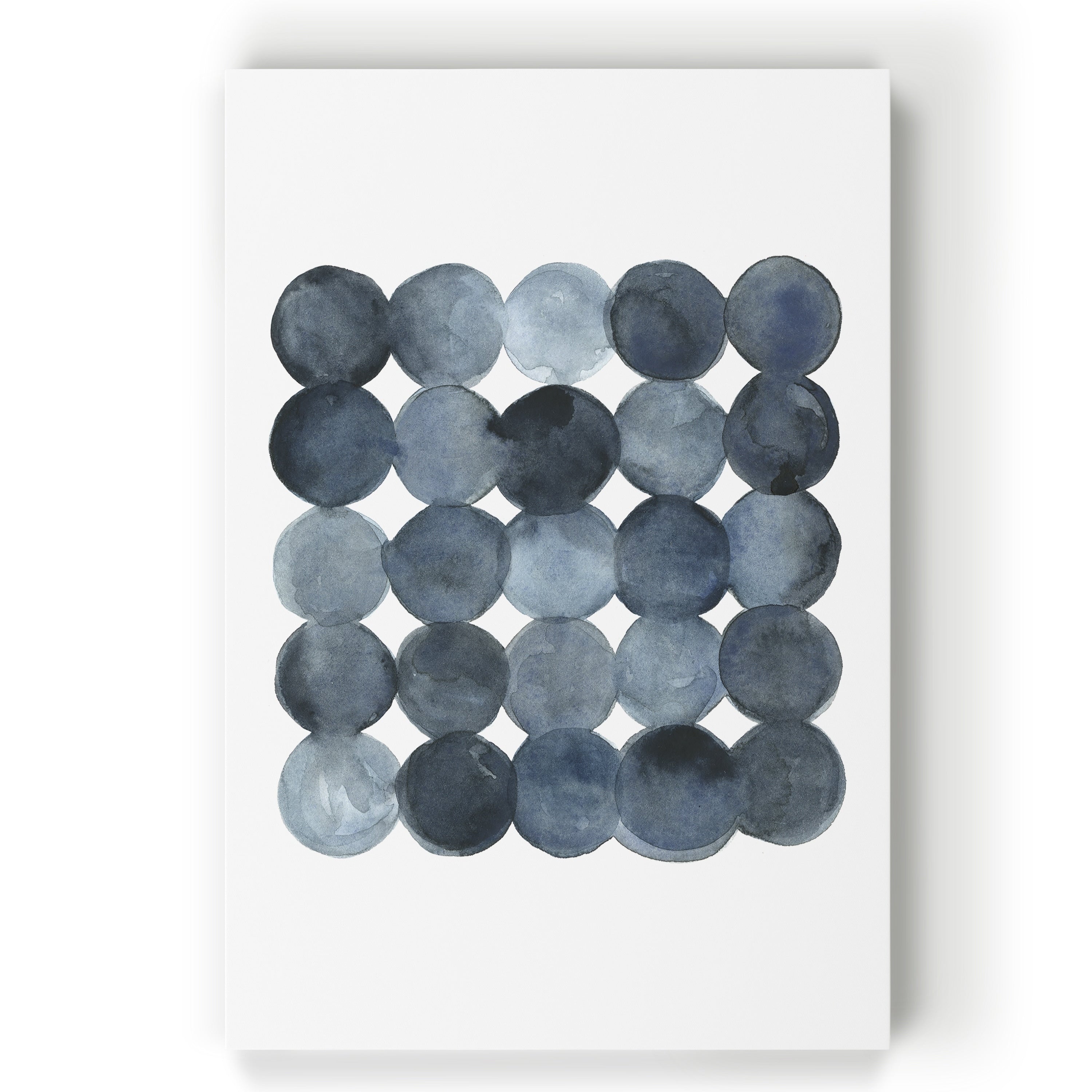 Blue Grey Density I Gallery Wrapped Canvas