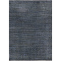 Blue Grey Subtle Distressed Stain Resistant Rug
