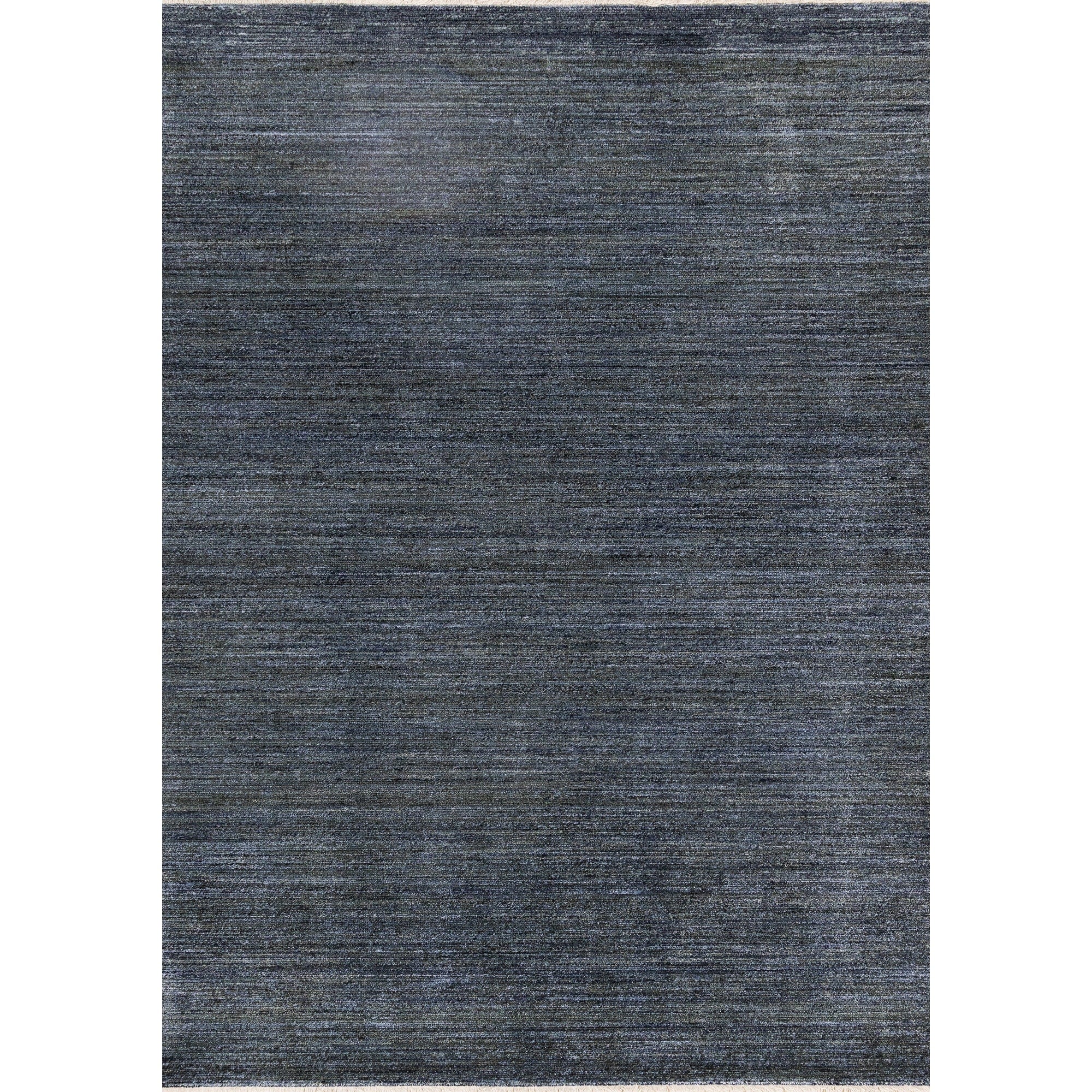 Blue Grey Subtle Distressed Stain Resistant Rug