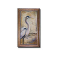 Blue Heron I By Patricia Pinto Bronze Gold Framed Canvas Art 28 In X 16 In Framed Size