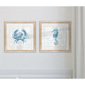 Wexford Home Blue Marble Coast Crab Framed Print Set Of 2