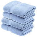 Blue Nile Mills 750 Gsm Egyptian Cotton Absorbent 4 Piece Bath Towel
