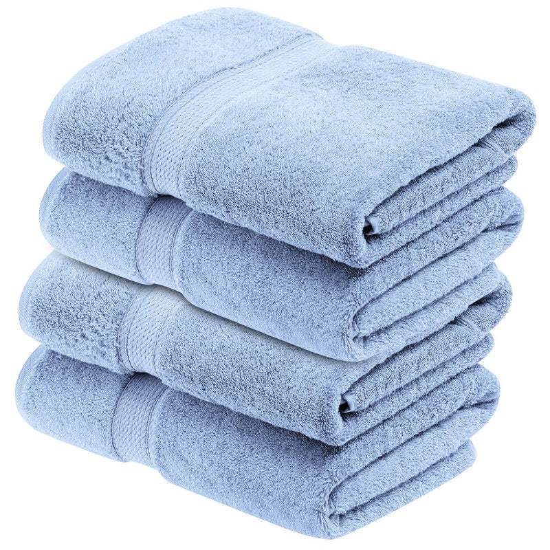Blue Nile Mills 750 Gsm Egyptian Cotton Absorbent 4 Piece Bath Towel