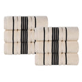 Blue Nile Mills Cotton Absorbent Solid Hand Towel Set Of 6