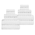 Blue Nile Mills Cotton Medium Weight Soft Absorbent 12 Piece Towel Set