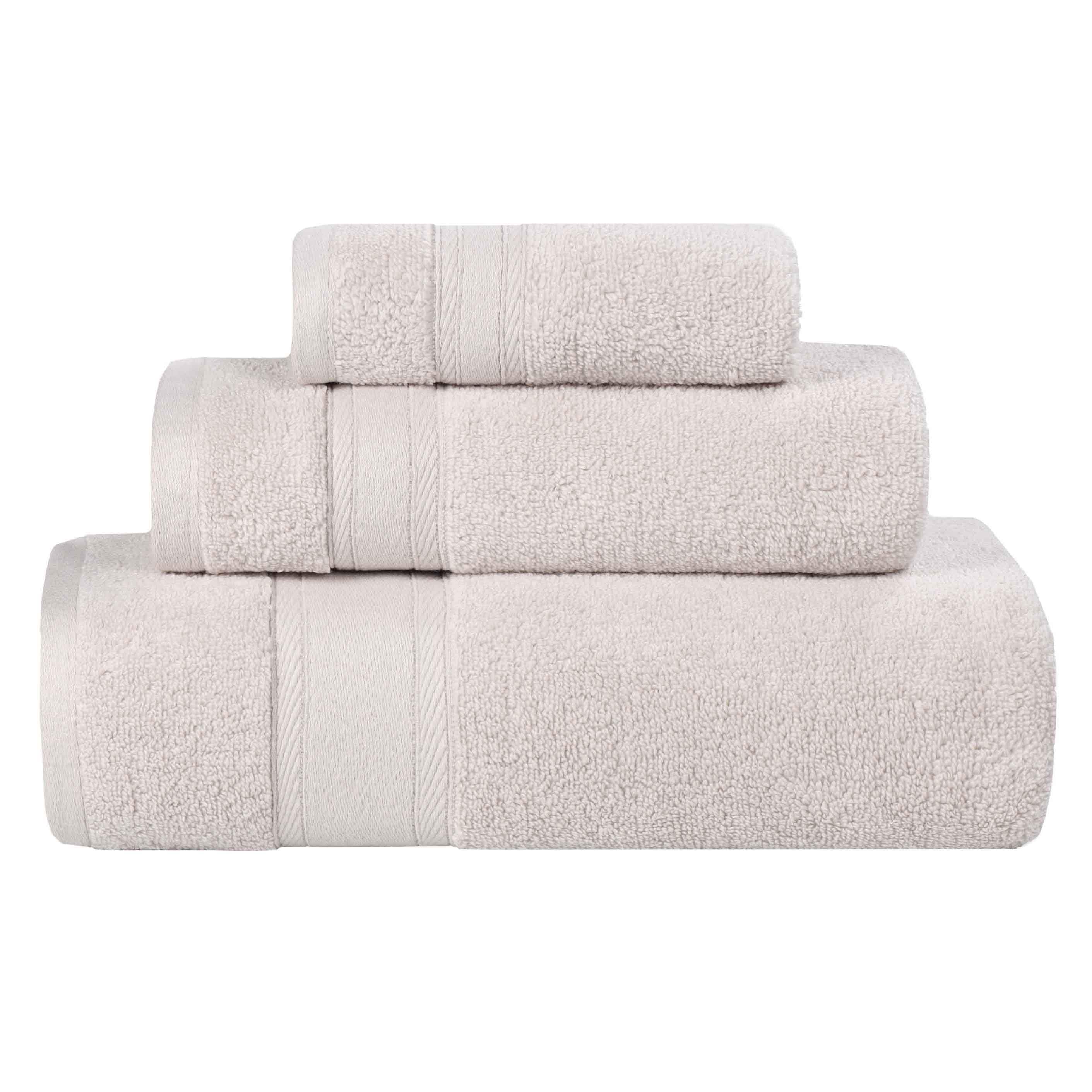 Blue Nile Mills Cotton Medium Weight Soft Absorbent 3 Piece Towel Set