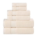 Blue Nile Mills Cotton Medium Weight Soft Absorbent 6 Piece Towel Set