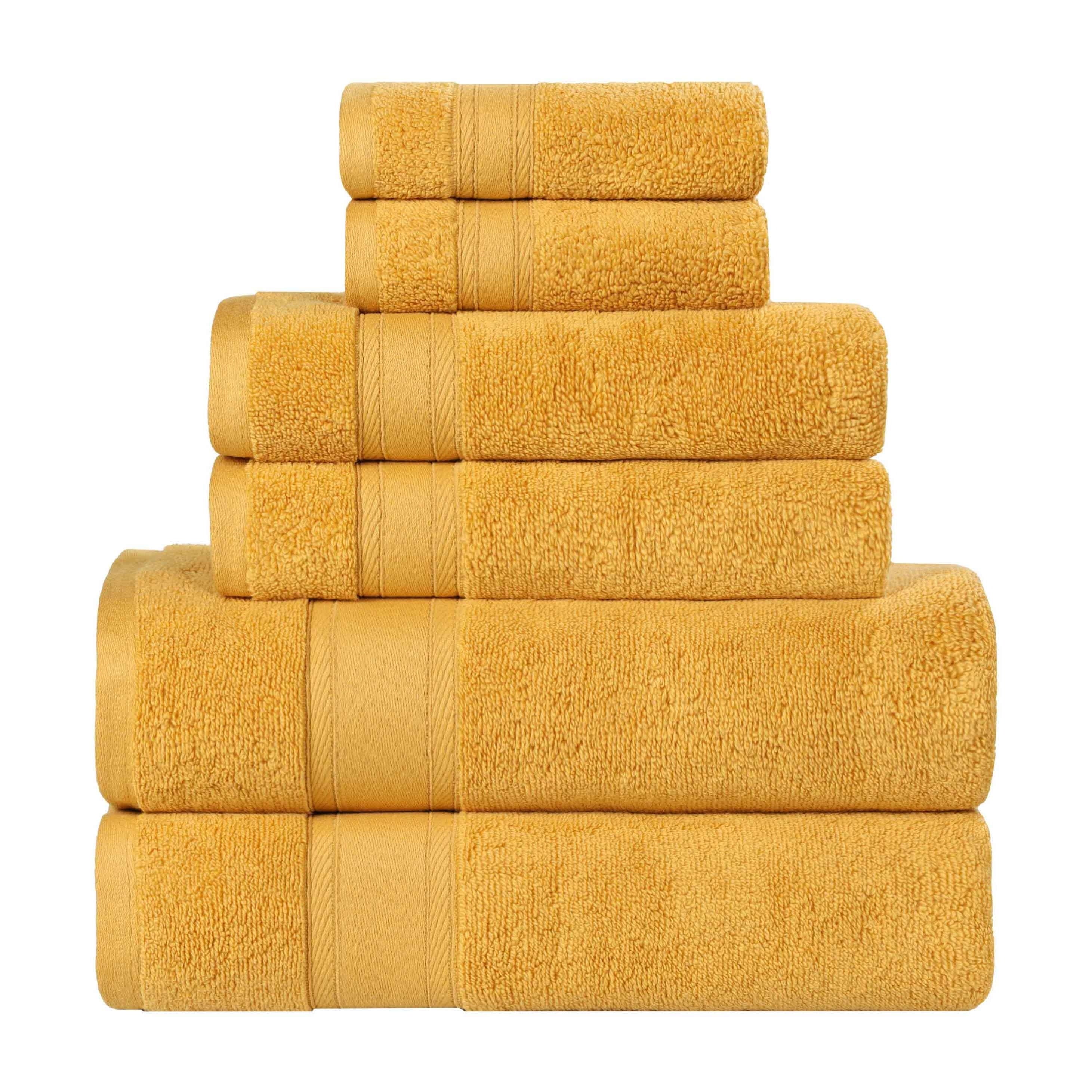 Blue Nile Mills Cotton Medium Weight Soft Absorbent 8 Piece Towel Set