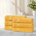 Blue Nile Mills Cotton Medium Weight Soft Absorbent Hand Towels Set Of 6