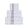 Blue Nile Mills Turkish Cotton 8 Pc Towel Set Ultra Plush Luxury Weight