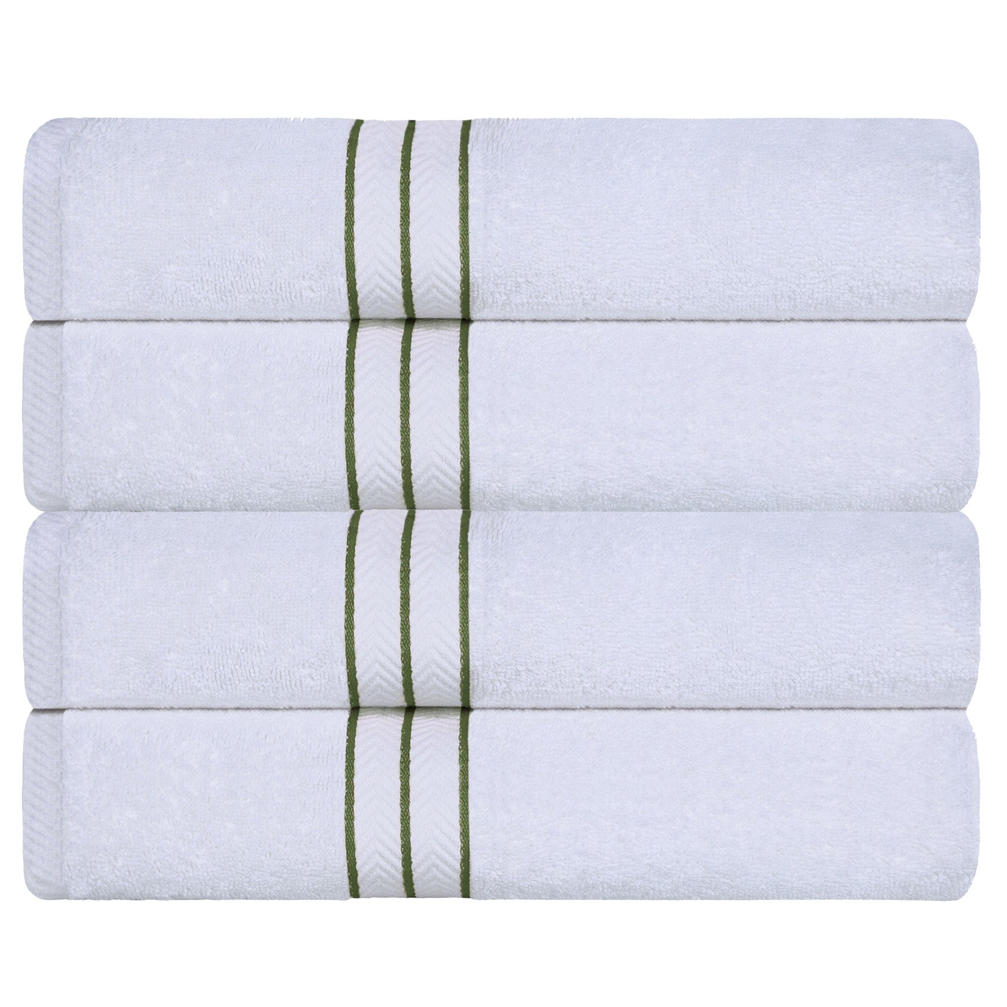 Blue Nile Mills Turkish Cotton Bath Towel Set Of 4 Ultra Plush Luxury Weight