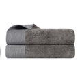 Blue Nile Mills Rayon From Bamboo Eco Friendly Fluffy Soft Modern Solid Bath Sheet Set Of 2