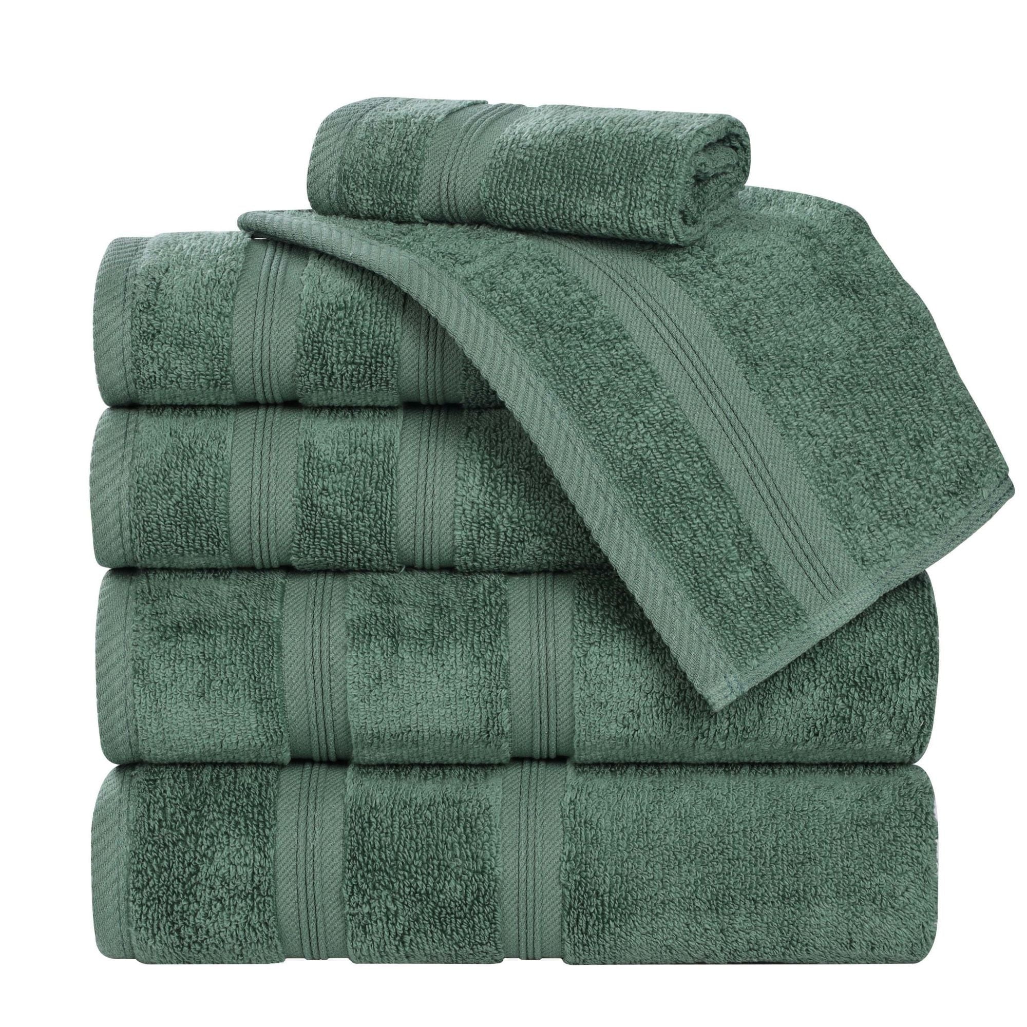 Blue Nile Mills Smart Dry Zero Twist Cotton 6 Piece Assorted Towel Set