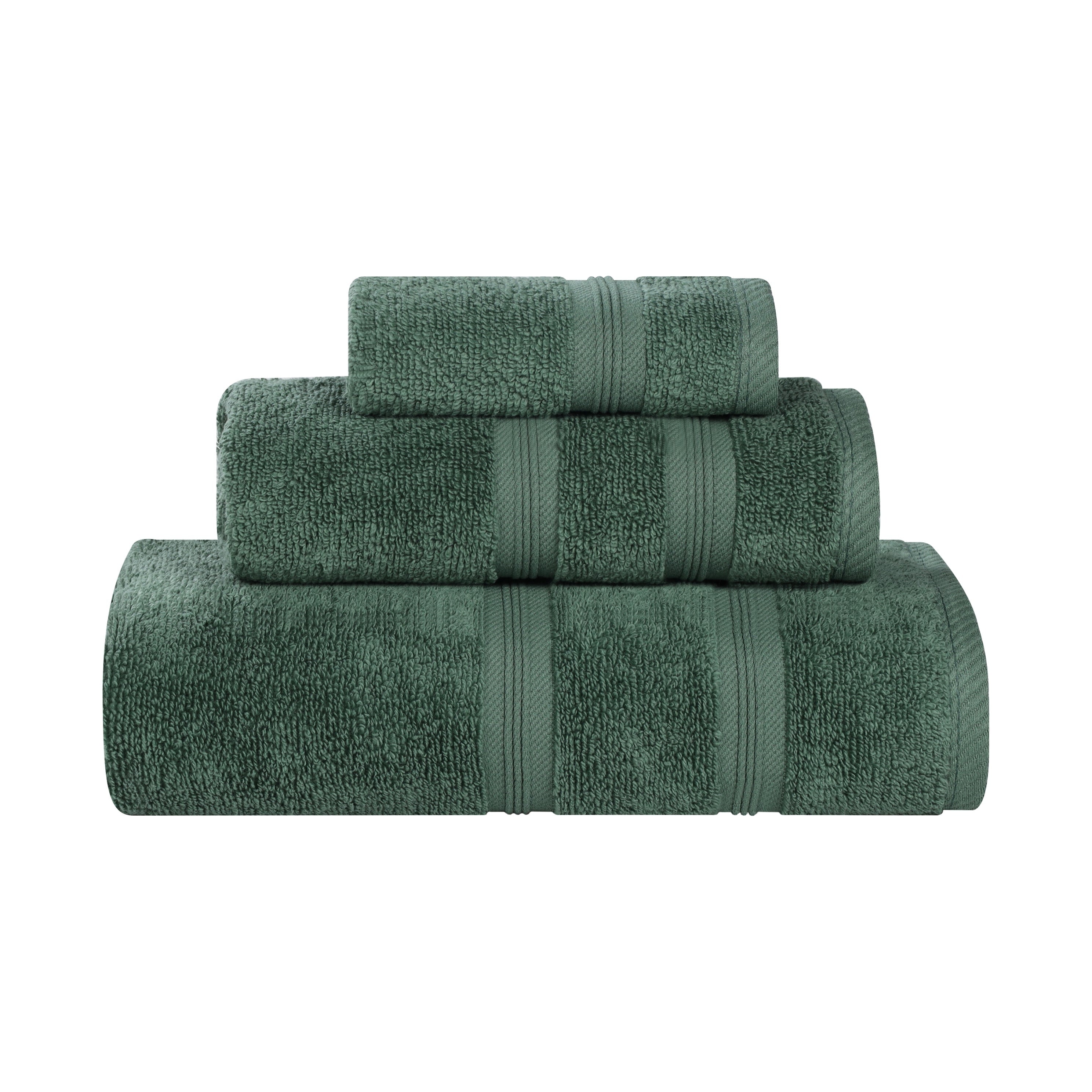 Blue Nile Mills Zero Twist Cotton 3 Piece Assorted Towel Set