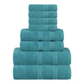 Blue Nile Mills Zero Twist Cotton 8 Piece Assorted Towel Set