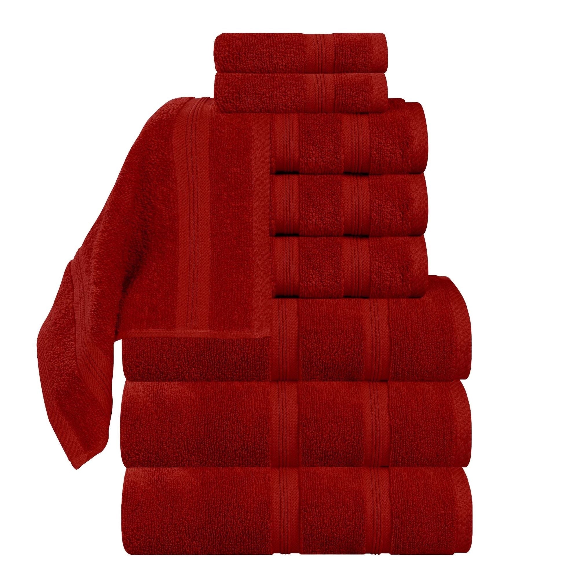 Blue Nile Mills Zero Twist Cotton 9 Piece Assorted Towel Set