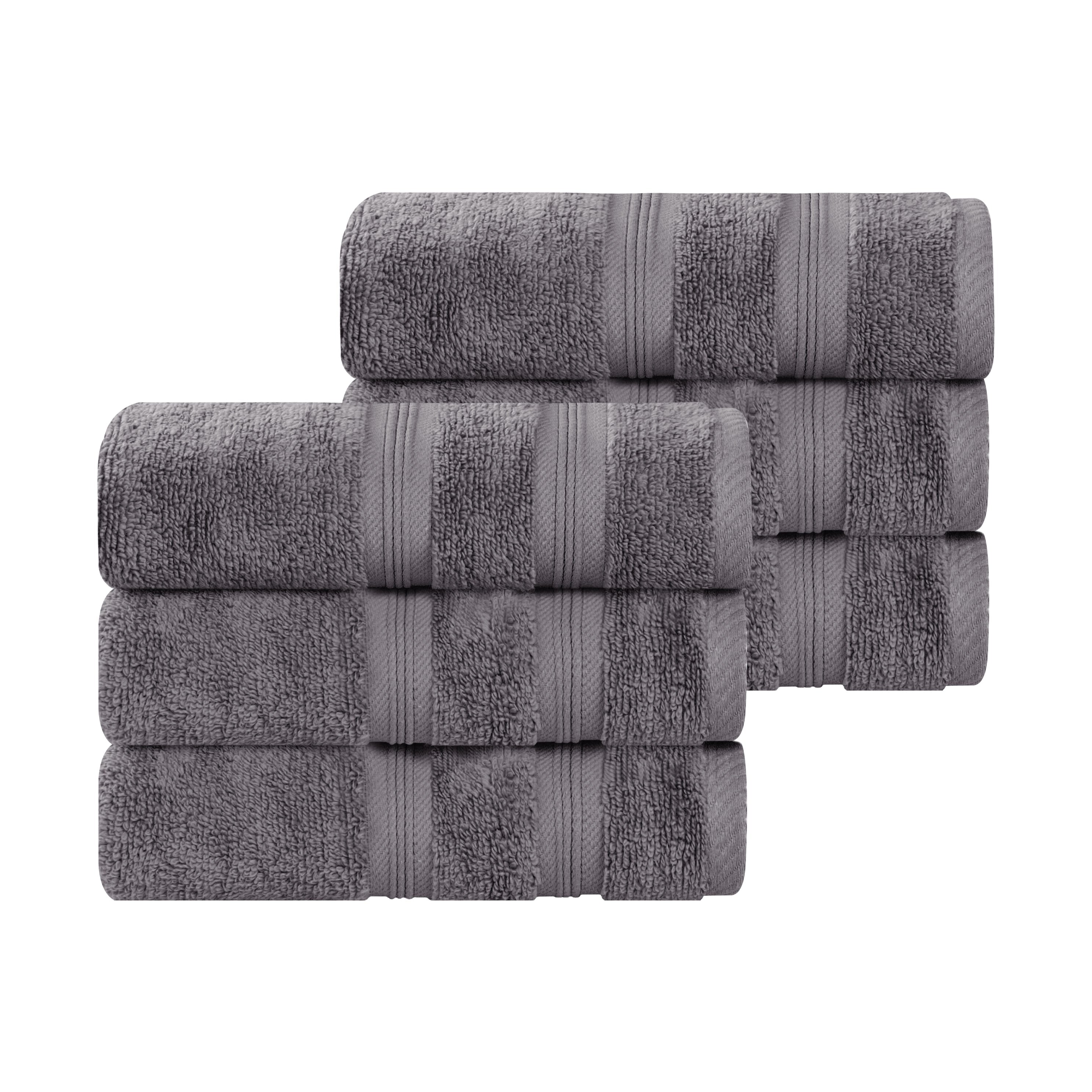 Blue Nile Mills Zero Twist Cotton Hand Towels Set Of 6