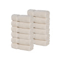 Blue Nile Mills Cotton Solid Super Soft Absorbent Face Towel Set Of 12