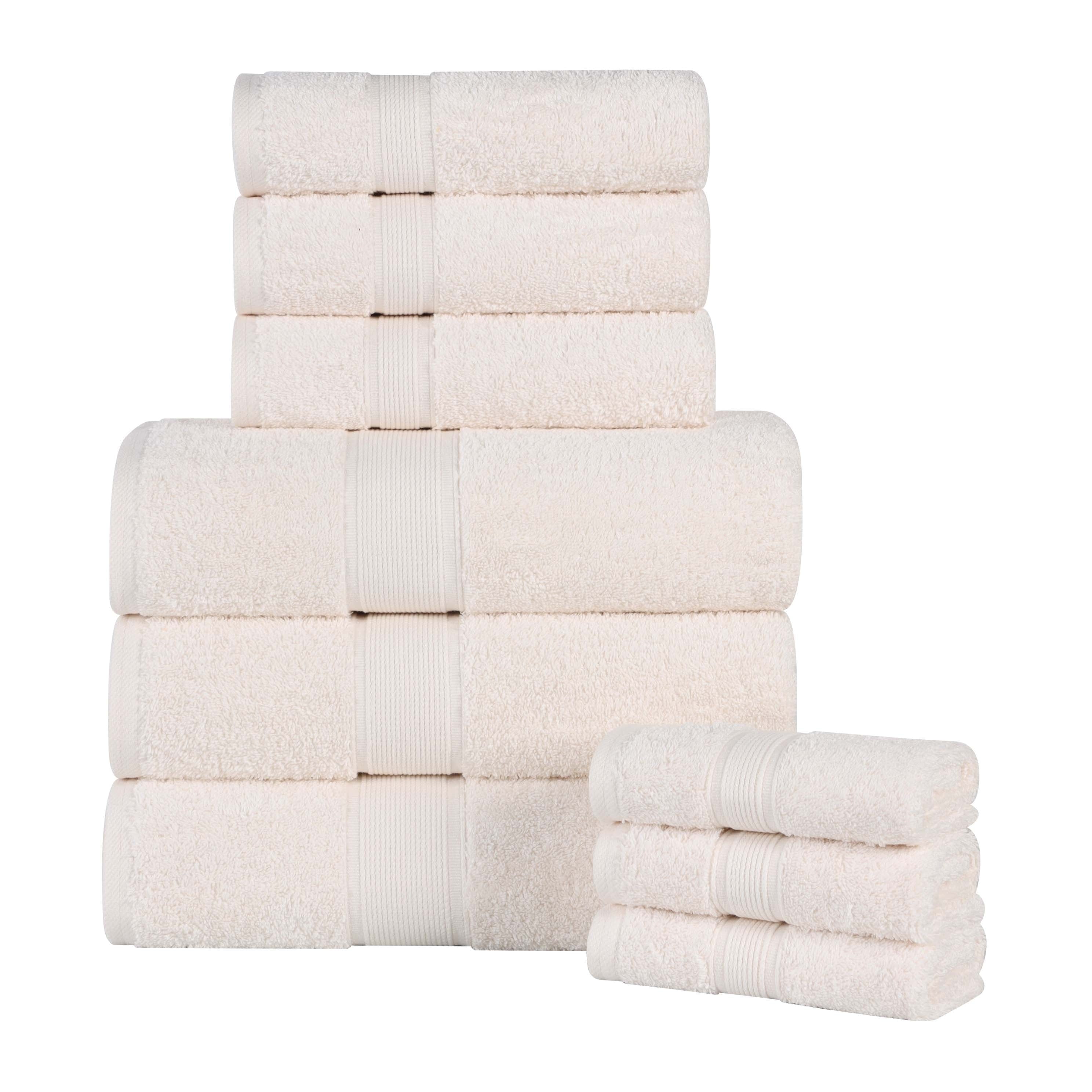 Blue Niles Mills Oregon Organic Cotton Medium Weight Solid 9 Pc Towel Set