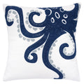 Blue Octopus Set Of 2 Indoor Throw Pillow 20 X20