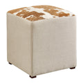 Blue Ridge Hair On Hide Ottoman