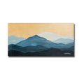 Blue Ridge Mountain Range Ii By April Chavez Gallery Wrapped Canvas Giclee Art 18 In X 36 In