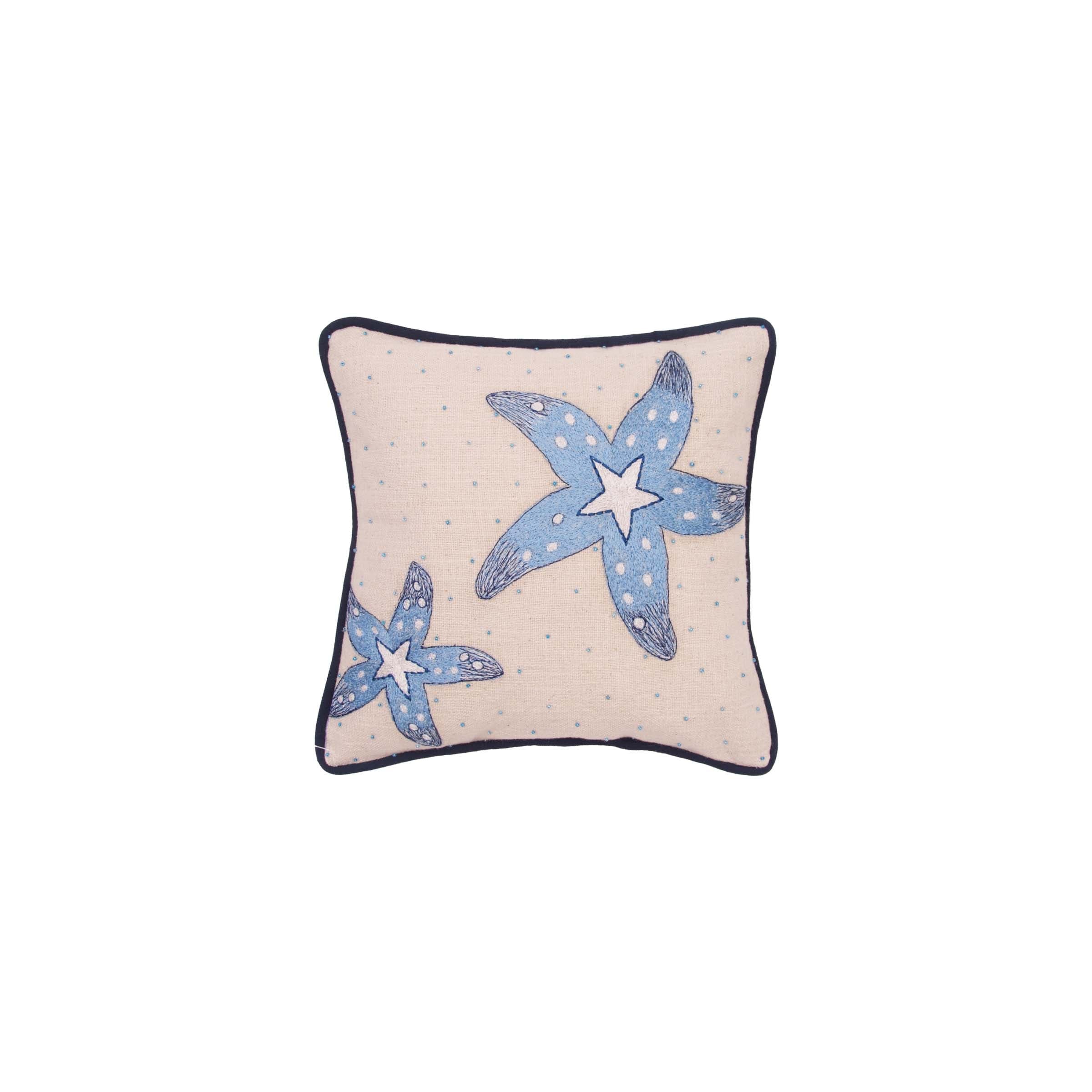 Blue Sea Star Pillow